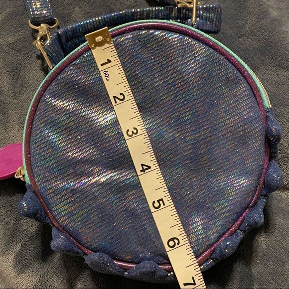 Jurassic World Clever Girl blue dinosaur around Circle, Crossbody bag purse - Picture 5 of 9